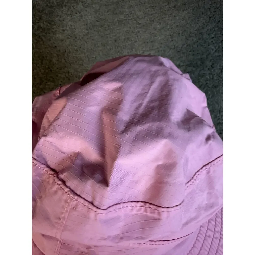 L.L. Bean Hat Cap Strap Back Unisex Kids M Pink Adjustable Sun Hat Nylon Mesh